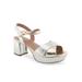 Women's Cosmos Dressy Sandal by Aerosoles in Silver (Size 6 M)