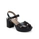 Women's Cosmos Dressy Sandal by Aerosoles in Black Leather (Size 9 M)