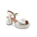 Women's Cosmos Dressy Sandal by Aerosoles in Soft Gold Leather (Size 8 M)