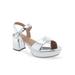 Women's Cosmos Dressy Sandal by Aerosoles in Silver (Size 10 1/2 M)