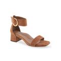 Wide Width Women's Eliza Dressy Sandal by Aerosoles in Tan Suede (Size 6 W)