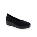 Women's Cowley Casual Flat by Aerosoles in Black Stretch (Size 7 1/2 M)