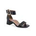 Women's Eliza Dressy Sandal by Aerosoles in Black Leather (Size 10 1/2 M)