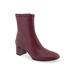 Women's Corinda Bootie by Aerosoles in Pomegranate Pewter Leather (Size 9 1/2 M)