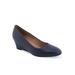 Women's Iris Pump by Aerosoles in Navy Leather (Size 10 M)