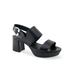 Women's Carimma Sandal by Aerosoles in Black Suede (Size 6 1/2 M)
