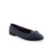 Women's Bia Casual Flat by Aerosoles in Navy Leather (Size 6 M)