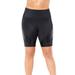 Plus Size Women's Liquid Motion Panel Spliced Bikeshort by Swimsuits For All in Black (Size 22)