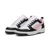 Sneaker PUMA "Rebound V6 Low Sneakers Erwachsene", Gr. 46, bunt (schwarz pink lila weiß), Obermaterial: Textil, Synthetik; Futter: Textil; Innensohle: Textil; Laufsohle: Gummi, Schuhe