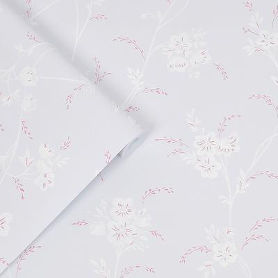 Vliestapete LAURA ASHLEY "Eva Floral Sugared Grey", grau, B:52m L:10m, Vlies, Tapeten, 10mx52cm Image