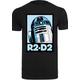 Kurzarmshirt F4NT4STIC "Herren Star Wars R2-D2 Poster with T-Shirt Round Neck" Gr. 5XL, schwarz (black) Herren Shirts T-Shirts