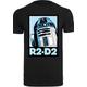 Kurzarmshirt F4NT4STIC "Herren Star Wars R2-D2 Poster with T-Shirt Round Neck" Gr. XS, schwarz (black) Herren Shirts T-Shirts