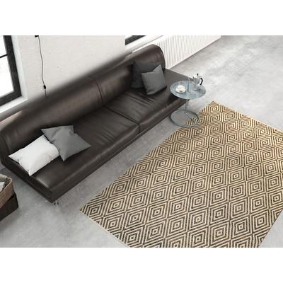 Teppich KAYOOM "Aperitif 310", beige (beige, braun), B:160cm H:7mm L:230cm, Baumwolle, Teppiche, weiche Haptik,fusselarm, für Allergiker & Fußbodenheizung geeignet Image