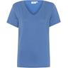 Kurzarmshirt SAINT TROPEZ ""AdeliaSZ V-N T-Shirt"" Gr. S (36), blau (dutch blau) Damen Shirts