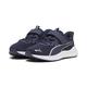 Sneaker PUMA "Reflect Lite Laufschuhe Kinder" Gr. 33, blau (navy white silver blue metallic) Kinder Schuhe Trainingsschuhe