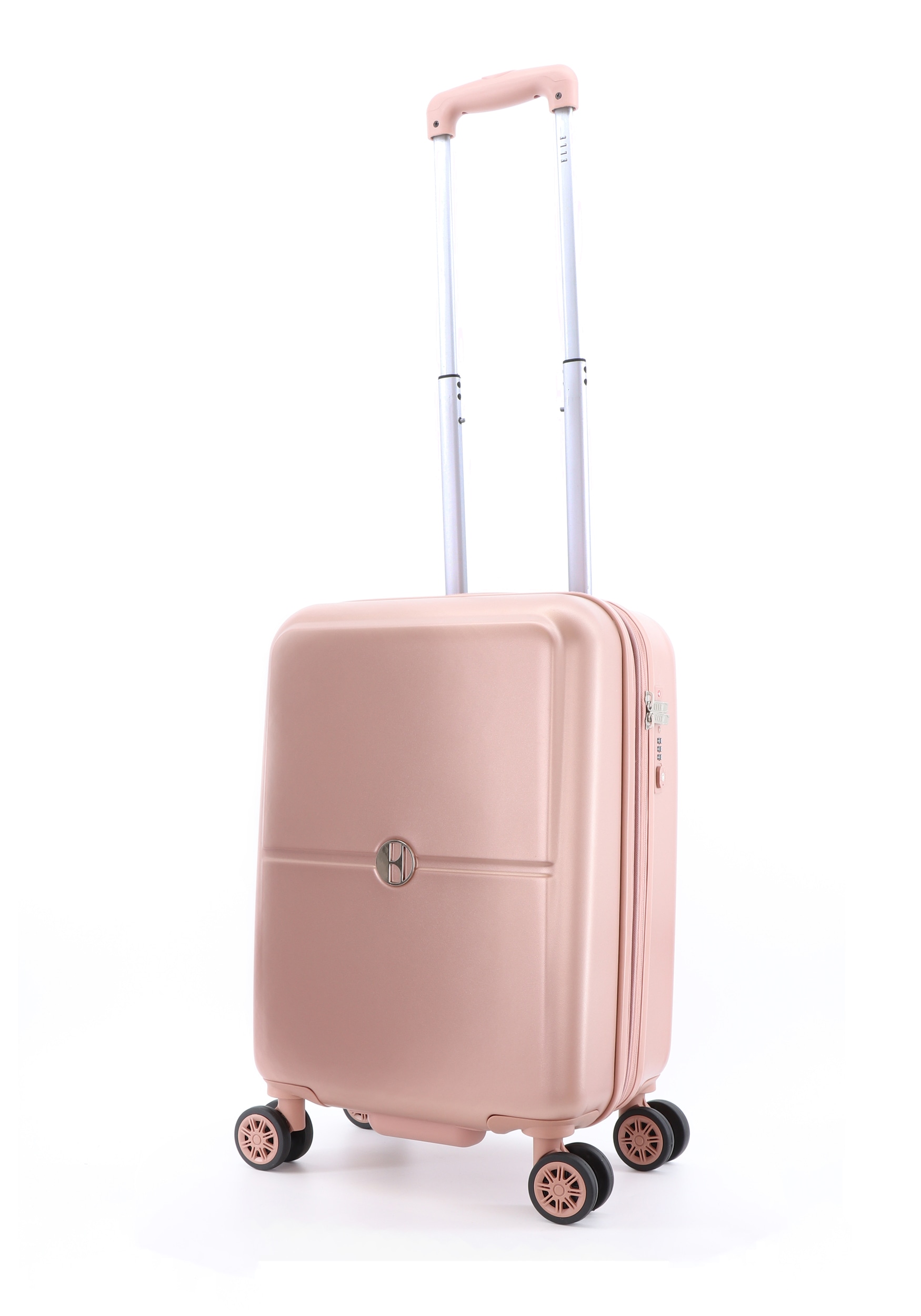 Koffer ELLE "Chic", Gr. B/H/T: 24 x 54 x 24, pink, Polyester, Koffer, ABS Image