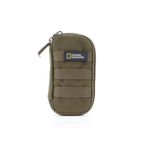 „Gürteltasche NATIONAL GEOGRAPHIC „“Milestone““ Gr. B/H/T: 11.5 cm x 21 cm x 21 cm, grün (khaki) Taschen Gürteltaschen aus recycelten PET-Flaschen“