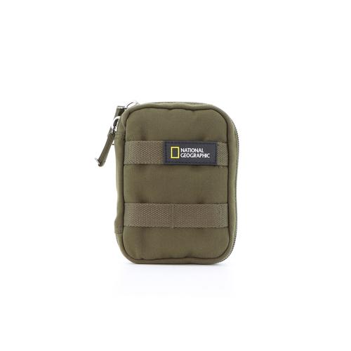 „Gürteltasche NATIONAL GEOGRAPHIC „“Milestone““ Gr. B/H/T: 12 cm x 18 cm x 18 cm, grün (khaki) Taschen Gürteltaschen aus recycelten PET-Flaschen“