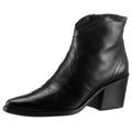 Westernstiefelette PAUL GREEN Gr. 42,5, schwarz Damen Schuhe Ankleboots Cowboy-Stiefelette Reißverschlussstiefeletten