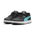 Sneaker PUMA "Mercedes-AMG PETRONAS Caven 2.0 Sneakers Kinder" Gr. 32, grau (black sheen green gray) Kinder Schuhe Trainingsschuhe