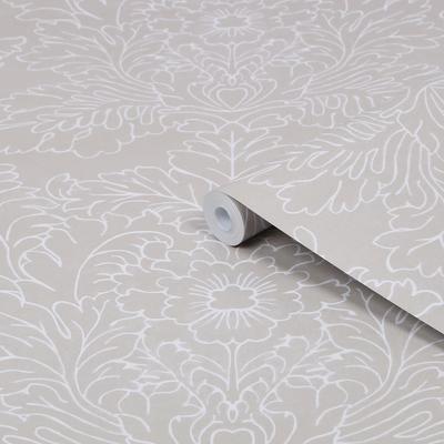 Vliestapete LAURA ASHLEY "Silchester", grau, B:52m L:10m, Vlies, Tapeten, 10mx52cm Image