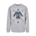 Rundhalspullover F4NT4STIC "F4NT4STIC Herren Harry-Potter-Christmas-Knit with Basic Crewneck" Gr. 5XL, grau (heathergrey) Herren Pullover Rundhalspullover