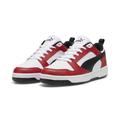 Sneaker PUMA "Rebound V6 Low Sneakers Erwachsene" Gr. 45, rot (white black club red) Schuhe Puma