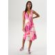 Sommerkleid ANISTON SELECTED Gr. 48, N-Gr, bunt (offwhite, rosa, beere, vanille, fuchsia) Damen Kleider Strandkleider