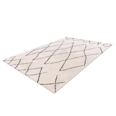 Teppich ME GUSTA "Orlando 425", beige (elfenbein), B:120cm H:27mm L:170cm, Polyester, Teppiche, Weicher Hochflorteppich, dezent gestaltet,Fußbodenheizung geeignet Image
