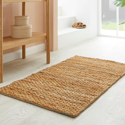 Teppich ANDIAMO "Manaus", beige (creme), B:120cm H:10mm L:170cm, Obermaterial: 80% Jute, 20% Baumwolle, Teppiche, Jute-Teppich, handweb, Naturfaser, Wohnzimmer Image