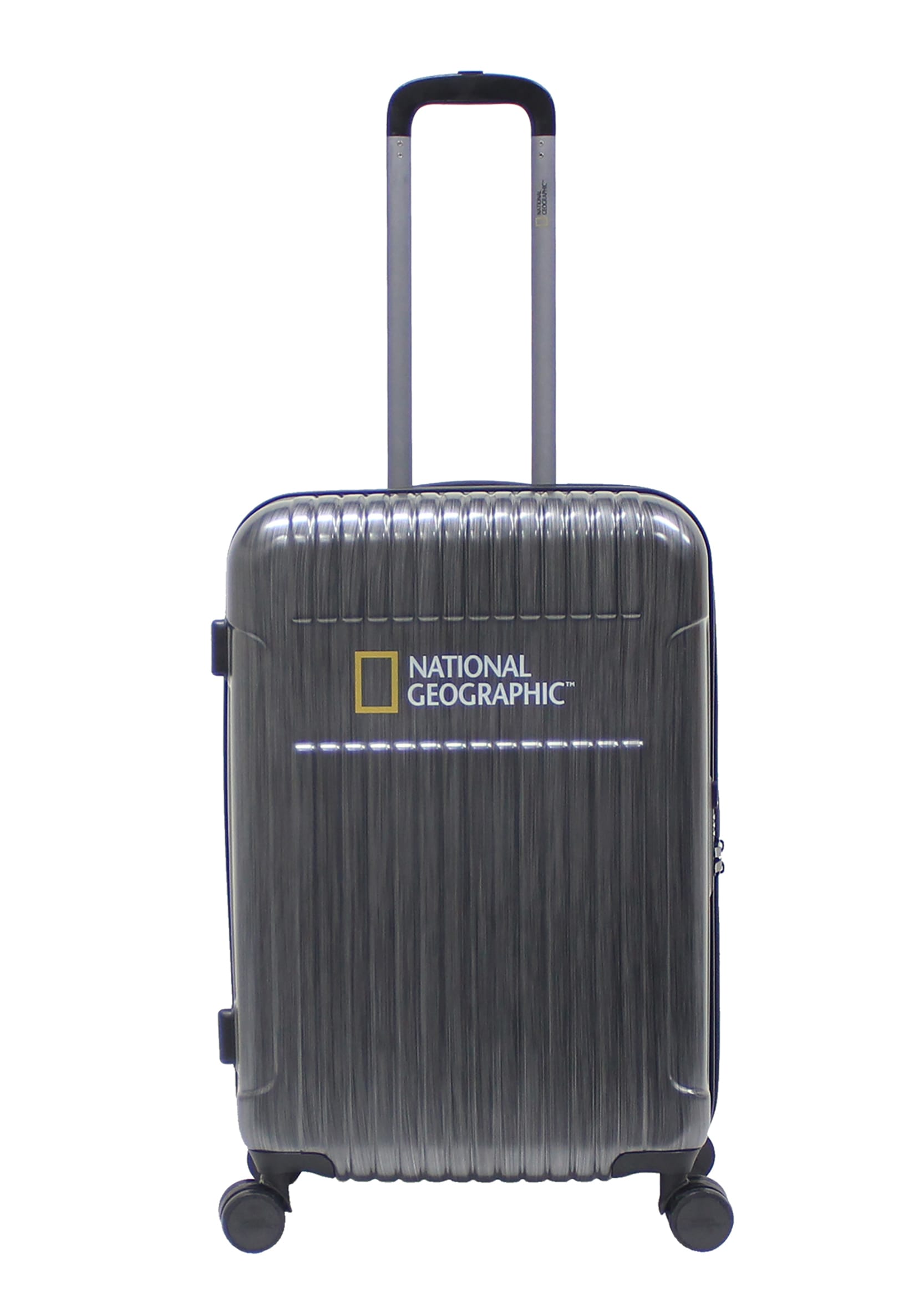 Koffer NATIONAL GEOGRAPHIC "Transit", Gr. B/H/T: 44,5 x 67 x 28,5, schwarz, Polyester, Koffer, mit einzigartigem Kratzeffekt Image