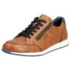 Sneaker RIEKER, Herren, Gr. 41, braun, Leder, casual, Schuhe, in sportivem Look, Freizeitschuh, Halbschuh, Schnürschuh