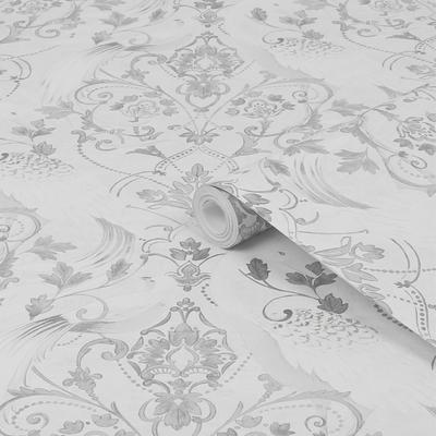 Vliestapete LAURA ASHLEY "Tregaron", silber, B:52m L:10m, Vlies, Tapeten, 10mx52cm Image