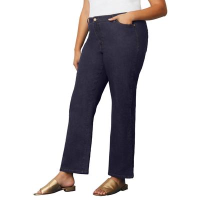 Plus Size Women's June Fit Boyfriend Jeans by June+Vie in Dark Blue (Size 20 W)