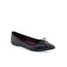 Women's Dumas Casual Flat by Aerosoles in Black Leather (Size 9 1/2 M)