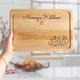 Nannys Kitchen Chopping Board - Personalised Cooking Gift Engraved Kitchen Decor Granny Wooden Cutting Board Grandparents Birthday Baking