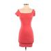 Lulus Casual Dress - Mini: Red Solid Dresses - Women's Size X-Small
