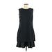 Chelsea28 Casual Dress - Shift: Black Solid Dresses - Women's Size 8