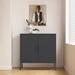 Metal Storage Cabinet with 2 Doors and 2 Adjustable Shelves-30.71''W x 15.74''D x 31.50''H