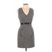 Plenty By Tracy Reese Cocktail Dress - Sheath V-Neck Sleeveless: Brown Dresses - Women's Size 6