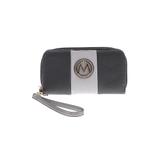 MKF Collection by Mia K. Wristlet: Gray Print Bags