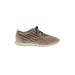 Sneakers: Tan Solid Shoes - Women's Size 39 - Almond Toe