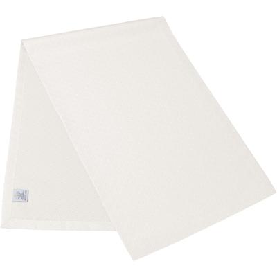 Tischläufer CURT BAUER "3947 Riga, mit Rautenmotiv, Damast-Tischwäsche", weiß (sanftes weiß), B:50cm L:160cm, Damast-Halbzwirn, Tischdecken, aus 59% Baumwolle, 41% Polyester, merzerisiert, mit Fleckschutz Image