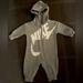 Nike One Pieces | Nike Hooded Zip Up Onesie | Color: Gray | Size: 3 Months