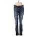 Hudson Jeans Jeggings - High Rise Skinny Leg Boyfriend: Blue Bottoms - Women's Size 28 - Sandwash