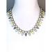 J. Crew Jewelry | J. Crew Gold Tone Opal Green Yellow Teardrop Stones Statement Necklace Euc | Color: Gold/Green | Size: Os