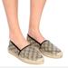 Gucci Shoes | % Authentic Gg Gucci Supreme Coated Canvas Bee Espadrille - 36.5 | Color: Black/Cream | Size: 36.5