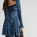 Free People Dresses | Free People Mini Dress New Without Tags | Color: Blue/Purple | Size: M
