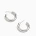 Madewell Jewelry | Madewell Chunky Small Hoop Earrings Light Silver | Color: Silver | Size: Os