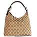 Gucci Bags | Gucci Like New Gg Monogram Tan/Brown Canvas And Leather Hobo Shoulder Bag W/Coa | Color: Brown/Tan | Size: Os